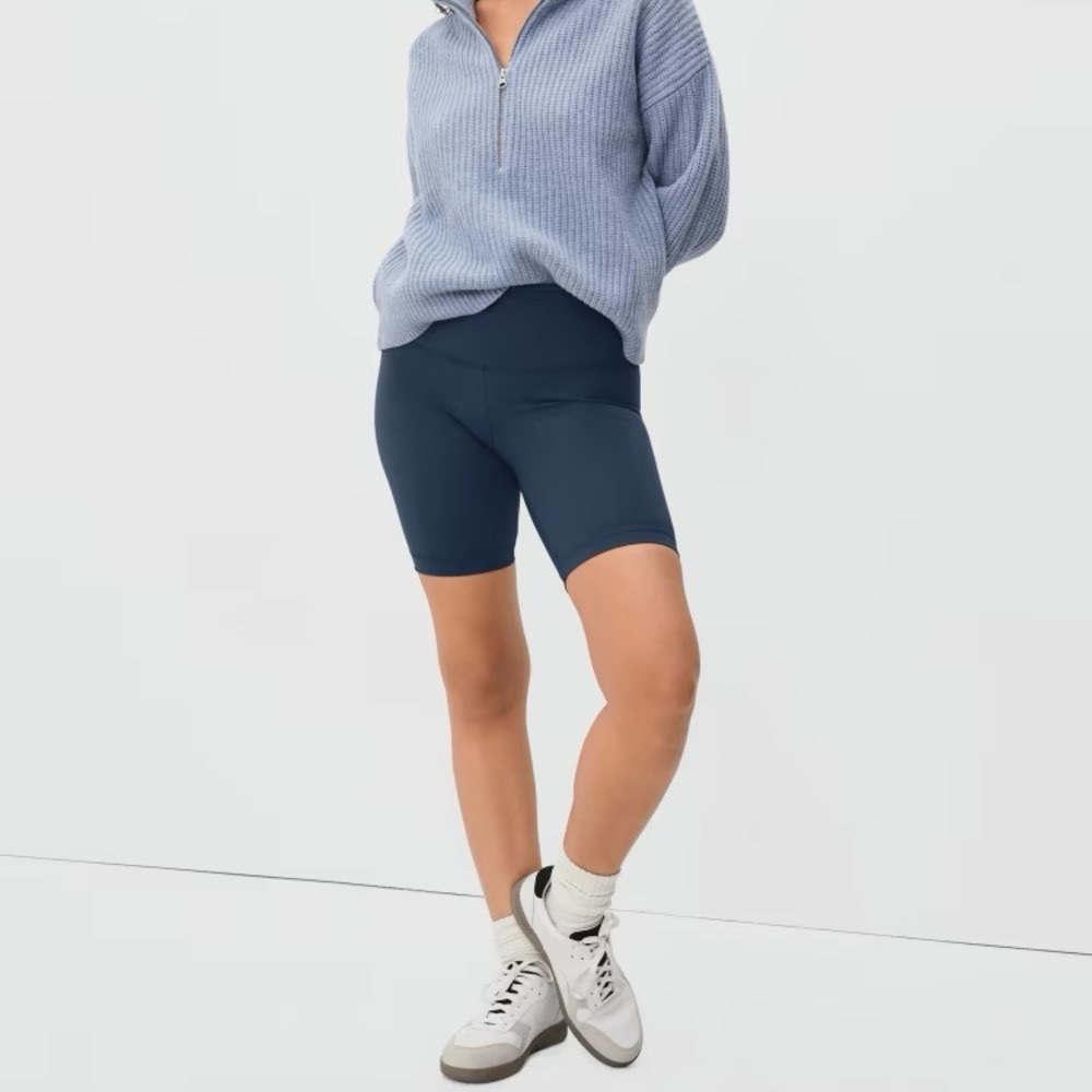 Everlane The Perform Bike Short Atlantic Navy Blue XXL